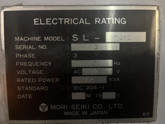 森精機製作所 SL-75MC NC旋盤