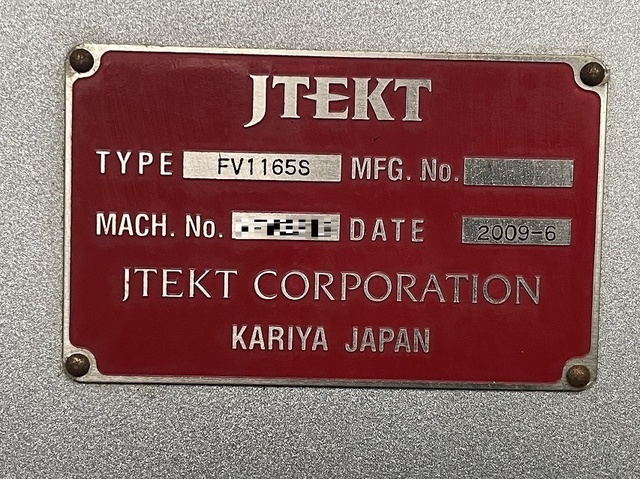 ジェイテクト FV1165S 立マシニング(BT40)