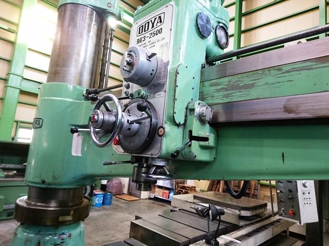 大矢製作所 RE3-2500 2500mmラジアルボール盤