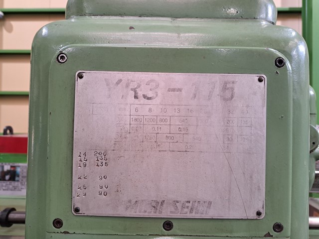 森精機製作所 YR3-115 1150mmラジアルボール盤