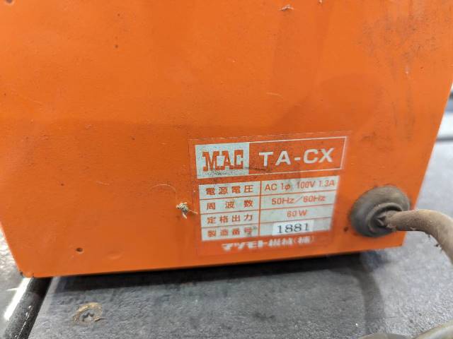 マツモト機械 TA-CX タングステン研磨機 中古販売詳細【#361795 マツモト機械 TA-CX タングステン研磨機 中古販売詳細【#361795