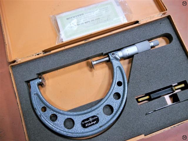 ミツトヨ 75-100mm 直進式ブレードマイクロメーター