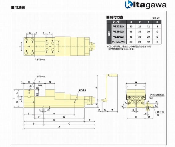 北川鉄工所 VE200LN 超低床ロングスチールバイス