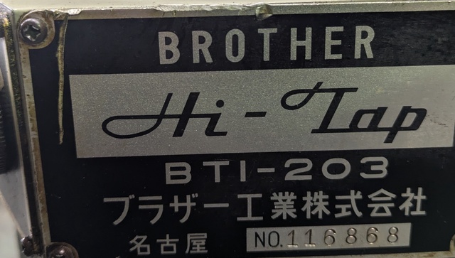 ブラザー工業 BT1-203 タッピング