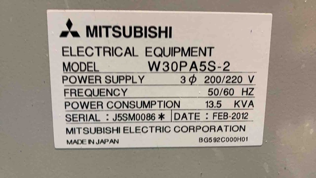 三菱電機 PA05SM ワイヤ放電加工機