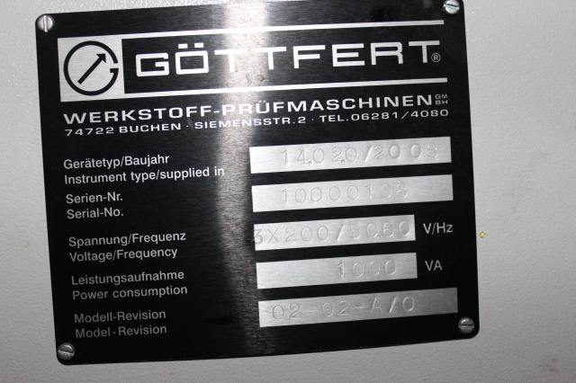 GOTTFERT RUBBER CAPILLARY RHEOMETER RCR射出成形性試験機