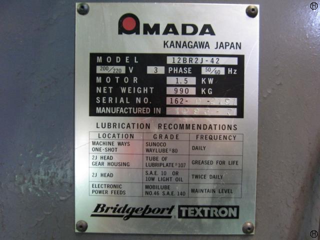 アマダ 12BR2J-42 ラム型立フライス