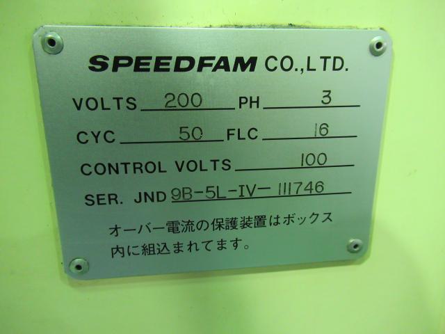 スピードファム JND9B-5L-Ⅳ 両面ラップ盤