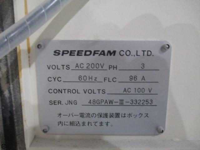スピードファム 48GPAW-Ⅲ 片面ポリッシュ盤