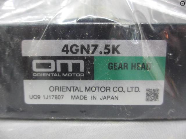 オリエンタルモーター 4GN7.5K ギアーヘッド