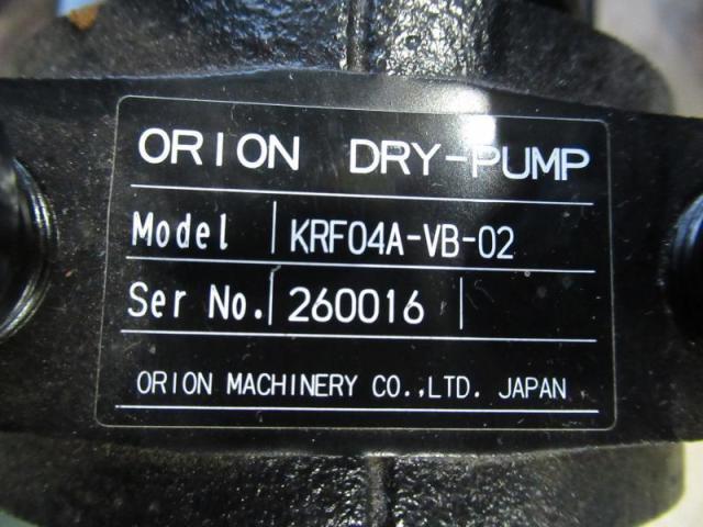 オリオン機械 KRF04A-VB-02 真空ポンプ