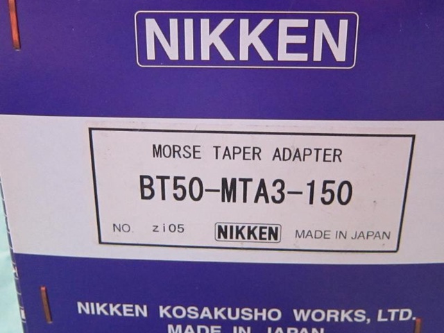 日研工作所 BT50-MTA3-150 モールステーパーホルダーA型