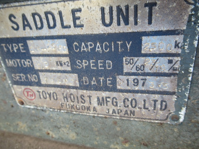 東洋ホイスト LA-25FB ガーター