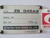 三井精機工業 ZS045A3 3.7kwコンプレッサー