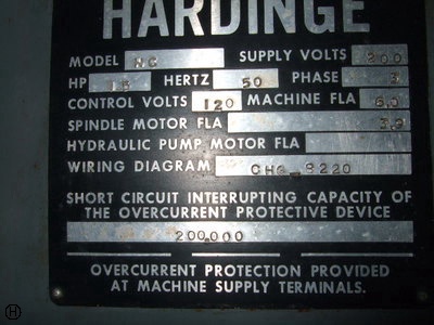 HARDINGE HC タレット旋盤