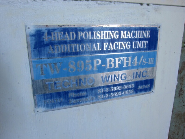 TECHNO WING TW-895P-BFH4-S3 片面ポリッシュ盤