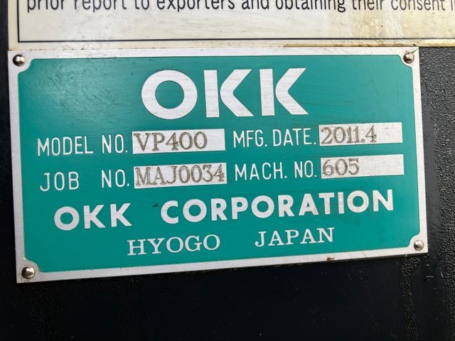 OKK VP400 立マシニング