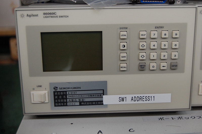  Agilent86060C 光スイッチ自動測定装置
