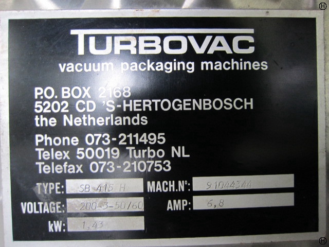 西原製作所 SB-415H バキュームパッキングマシン