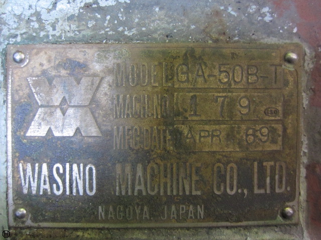 ワシノ機械 GA-50B-T 円筒研削盤