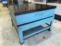 【未校正】メーカー・型番不明 定盤、台付き　縦約61cm.横約91.5cm.高さ約11.5cm【野田愛宕店】【店頭取引限定】【中古】管理番号：IT4SLA0NBR00 箱型定盤 A級仕上 大西測定工具 【通販モノタロウ】