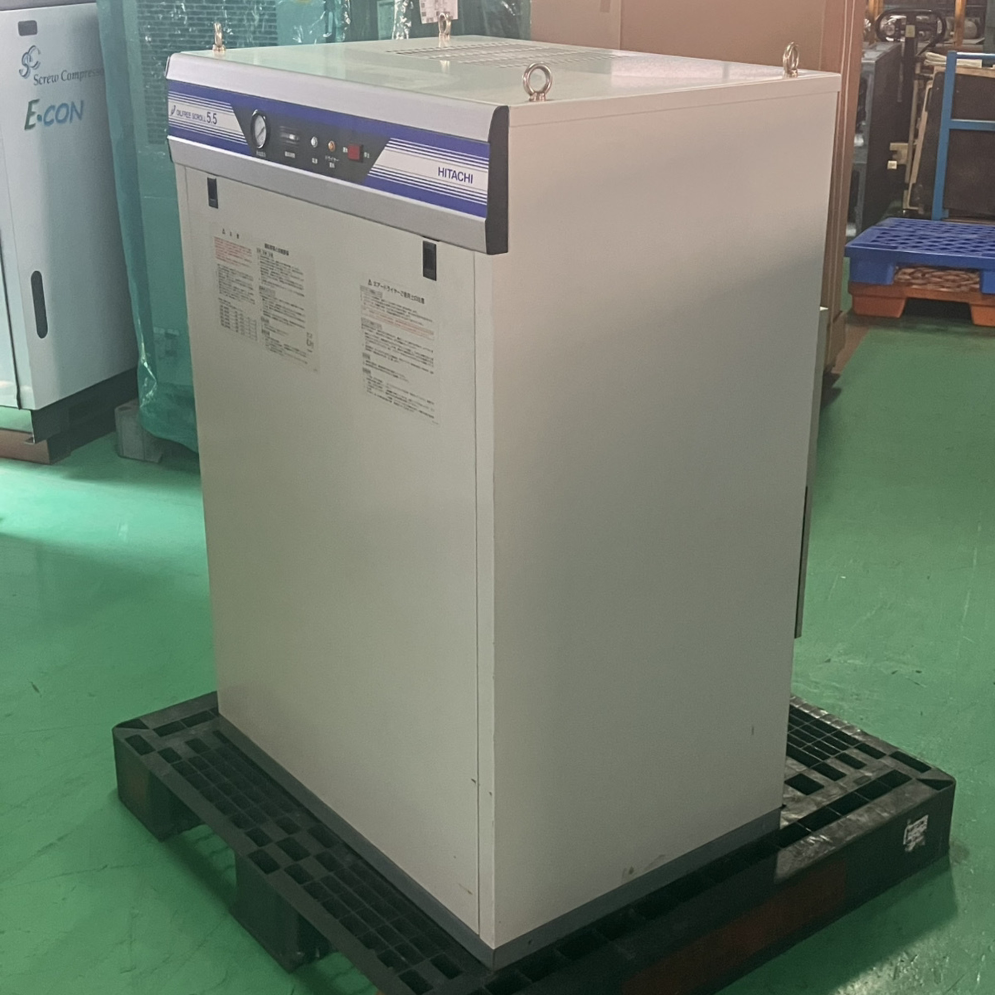 5.5kwコンプレッサー 日立産機システム SRL-5.5DA6 中古販売詳細
