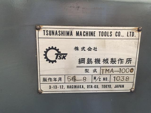 綱島機械製作所 TMA-1000 ウォームネジ切盤