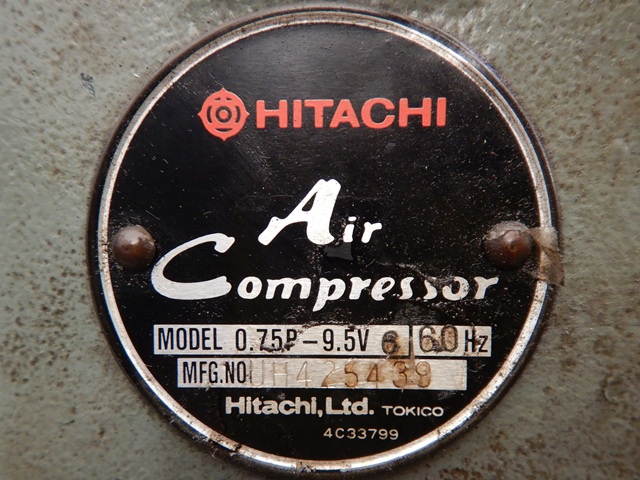 日立 HITACHI 0.75P-9.5V6 0.75kwコンプレッサー