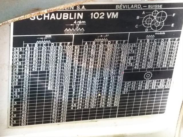 SCHAUBLIN 102VM コレット旋盤