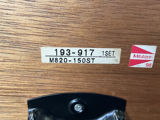 ミツトヨ M820-150ST カウント外側マイクロメーターセット 中古 ミツトヨ M820-150ST カウント外側マイクロメーターセット 中古