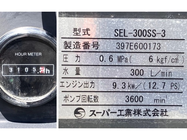 スーパー工業 SEL-300SS-3 高圧洗浄機