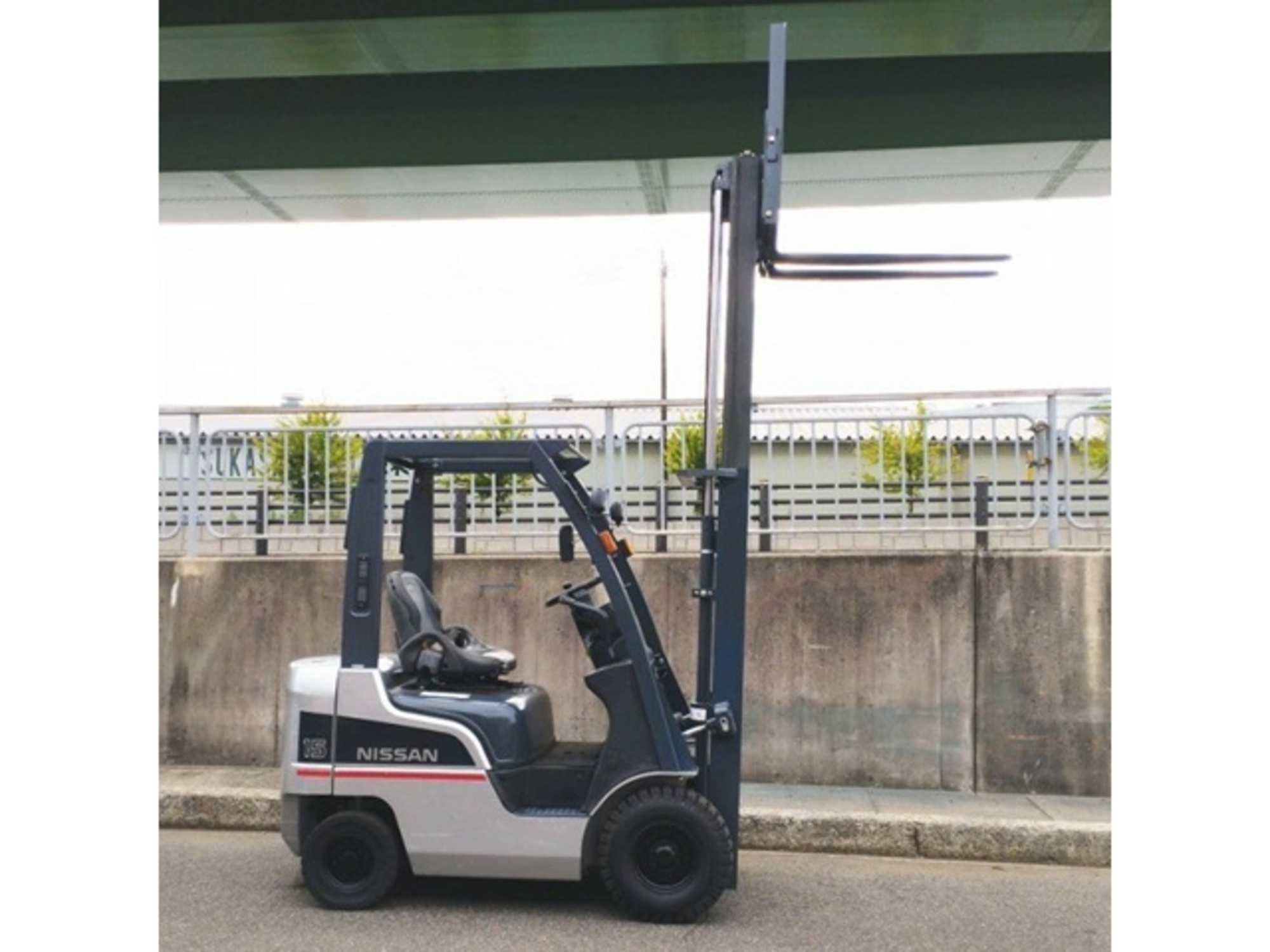 ★格安★実動車★日産，NISSAN フォークリフト 1.5tクラス 日産 P1F1A15D(FG15) ガソリン 1.5t フォークシフター付 – 中古