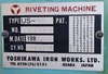 吉川鐵工 US-66 リベッティングマシン