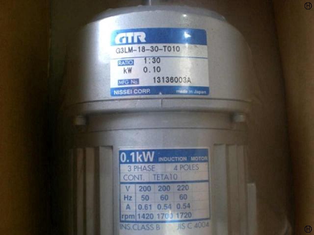  G3LM-18-30-T010 0.1kwギアードモーター