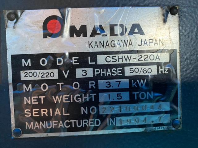アマダ CSHW-220A コーナーシャー