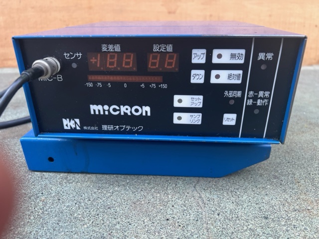理研オプテック MIC-B 下死点変位検出装置