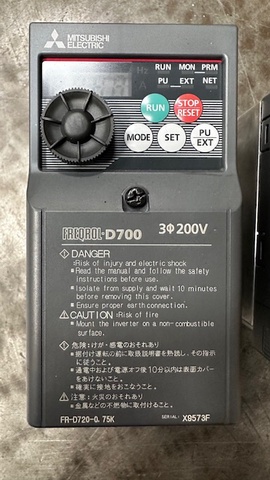 三菱電機 FR-D720-0.75K インバーター 中古販売詳細【#347306】 | 中古