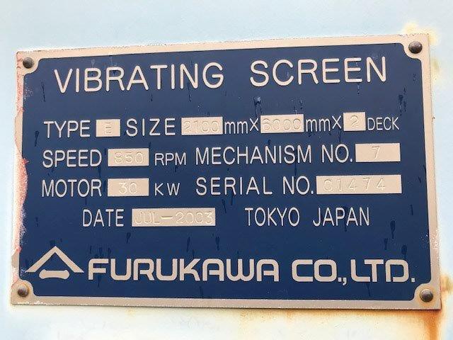 古河機械金属 7×20 2段 水平振動スクリーン