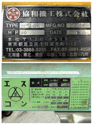 協和機工 KF-818A 高速一軸粉砕機