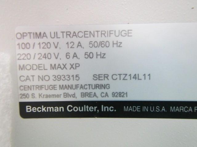 ベックマン・コールター OPTIMA MAX-XP 卓上型超遠心機