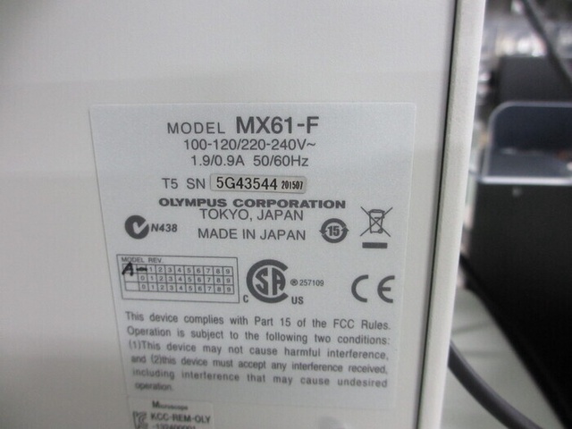 オリンパス MX61-F 金属顕微鏡