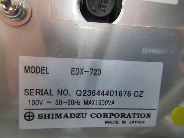 島津製作所 EDX-720/CCD 蛍光X線分析装置