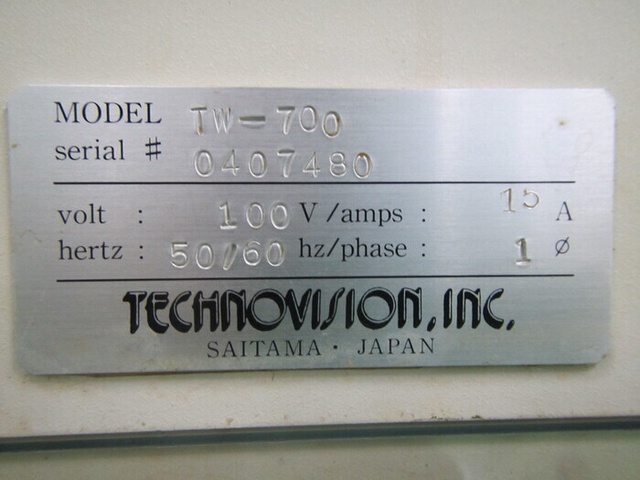 テクノビジョン TW-700 スクライブ洗浄機