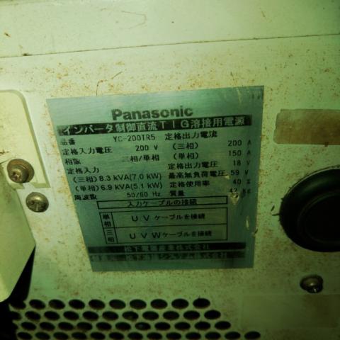 パナソニック YC-200TR5 TIG溶接機