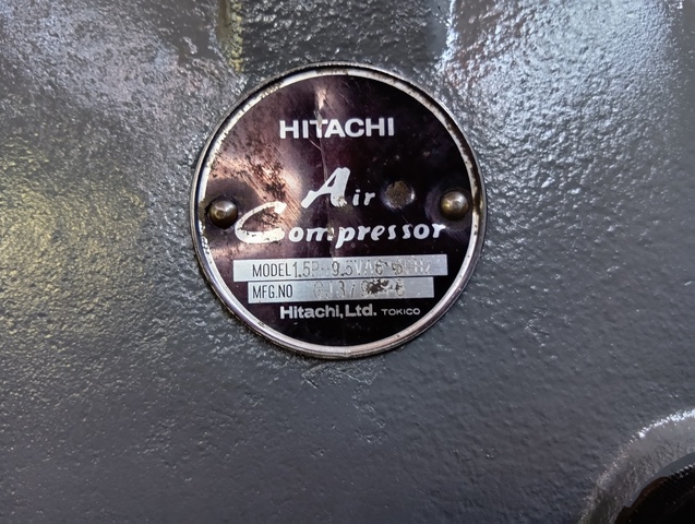 日立 HITACHI 1.5P-9.5V6 1.5kwコンプレッサー