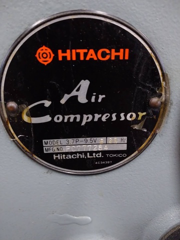 日立 HITACHI 3.7P-9.5V6 [売約] 3.7kwコンプレッサー