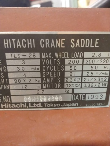 日立産機システム TL5-28(売約) クレーンサドル