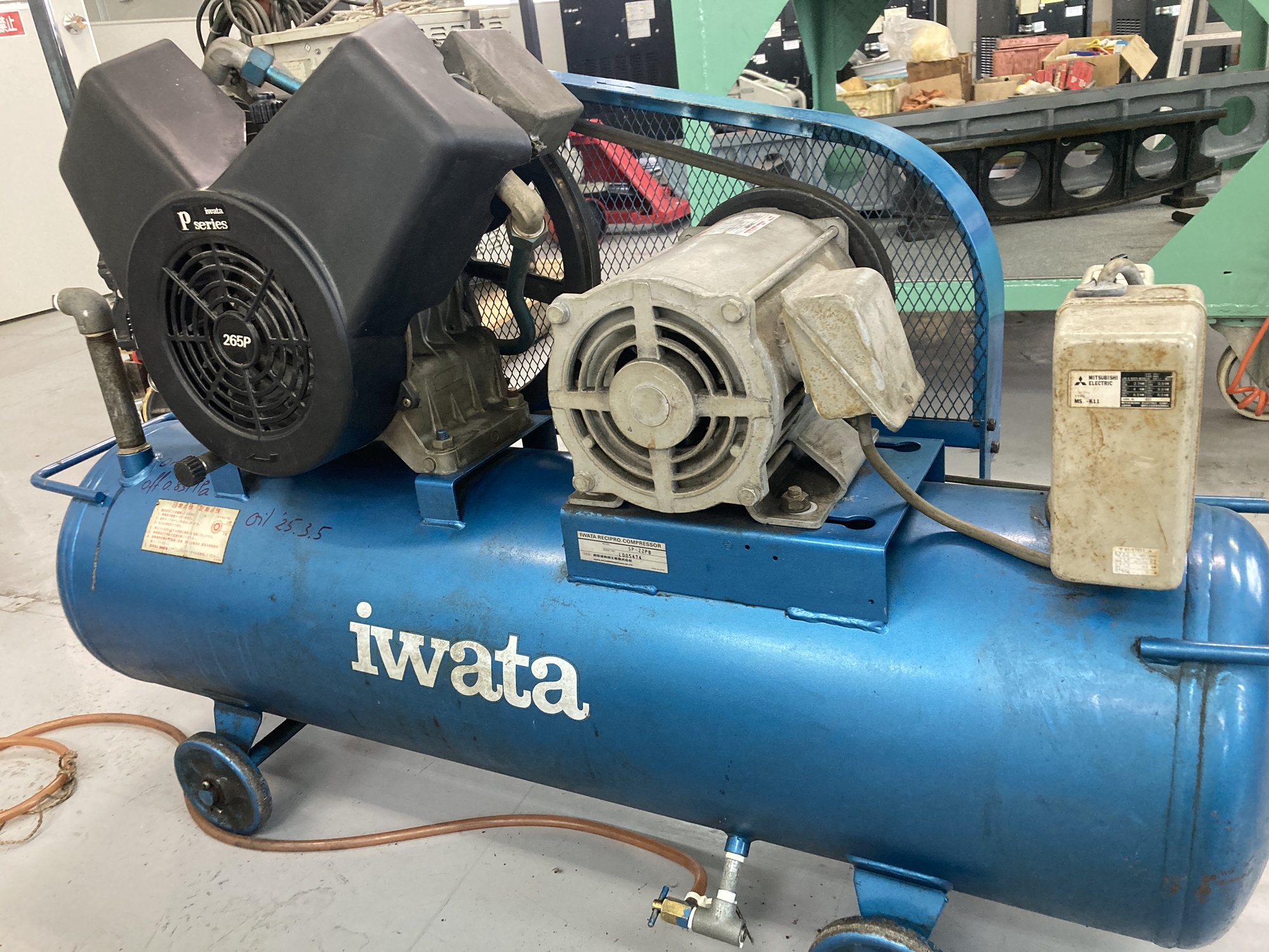 2.2kwコンプレッサー アネスト岩田 CS-265P 中古販売詳細【#404489