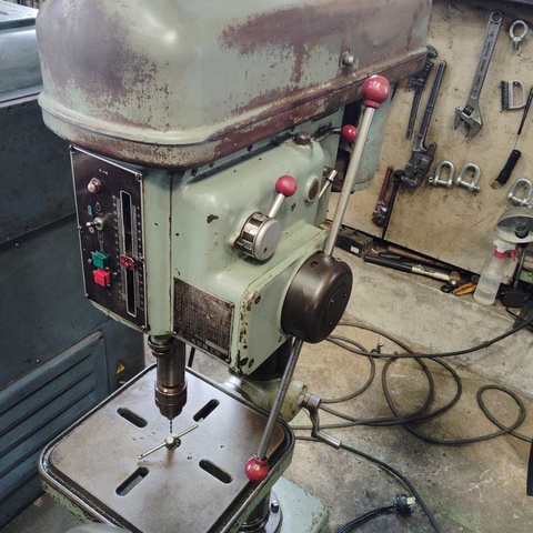 吉田鐵工所 YBD-450F 卓上ボール盤(自動送り付)