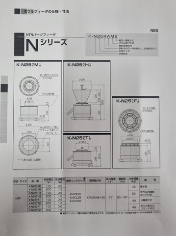 NTN N25 パーツフィーダー